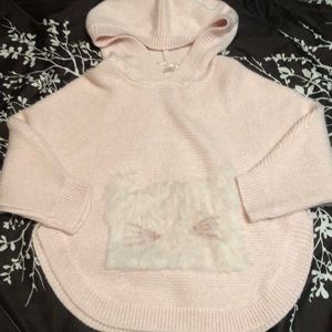Pink cat kids sweater